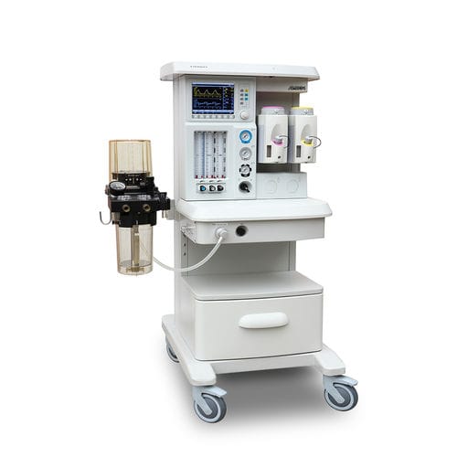 Aparelho de anestesia com carrinho - AM834 - Beijing Eternity Electronic Technology - com monitoramento respiratório / com ventilador