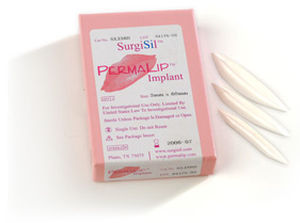 Implante labial - PermaLip™ - SurgiSil - anatômico / em silicone / liso