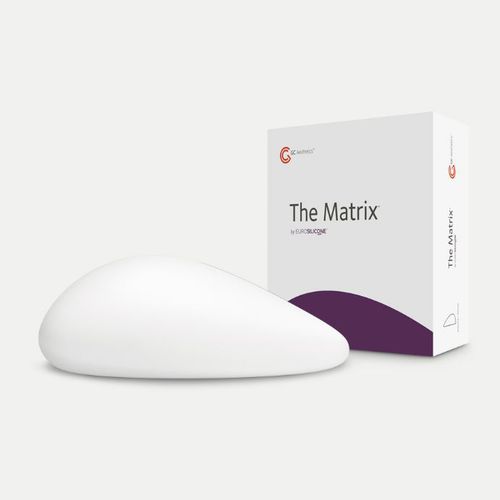 Implante mamário - The Matrix™ - GC Aesthetics - anatômico / em gel de silicone / texturizado