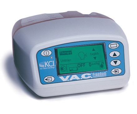 Sistema de terapia de pressão negativa para feridas a bateria - V.A.C. Freedom - Kinetic Concepts