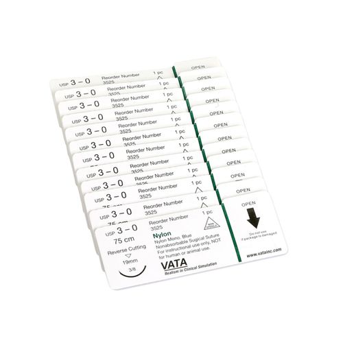 Fio de sutura não absorvível - 3525 - VATA, Inc. - 3-0