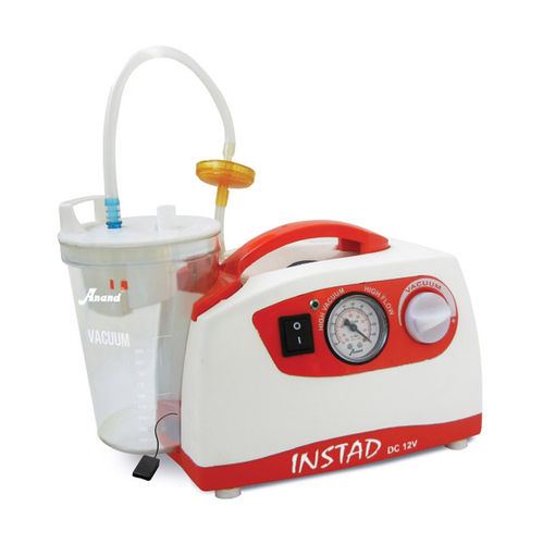 Aspirador cirúrgico elétrico - INSTAD DC - Anand Medicaids - portátil
