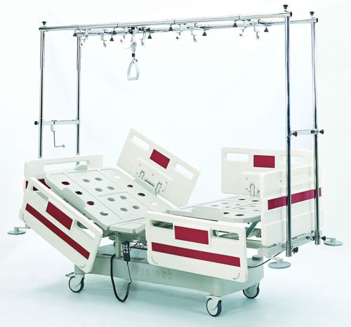 Cama para hospital - P-OT-001 - PROMEK - elétrica / com altura fixa / com estrutura de tração ortopédica