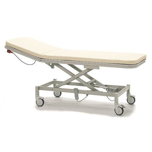 Mesa de exame para adulto - P-MM-003 - PROMEK - elétrica / com altura regulável / com rodízios