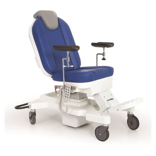 Poltrona elétrica para coleta de sangue - P-KL-001 - PROMEK - articulada em 3 seções / com rodízios / com altura regulável