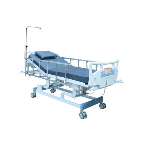 Cama para cuidados intensivos - JUPITER - EL 02 - Shree Hospital Equipments - elétrica / com rodízios / articulada em 2 seções