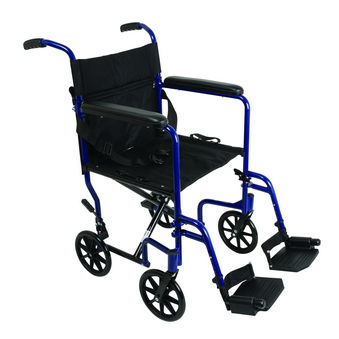 Cadeira de rodas passiva - TCA1916BL  - Roscoe Medical - para ambientes externos / para ambiente interno / dobrável