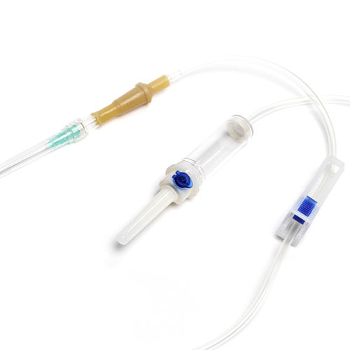 Kit de infusão em policloreto de vinila - Anhui Hongyu Wuzhou Medical Manufacturer Co., Ltd.  - com conector em Y / com câmara de gotejamento