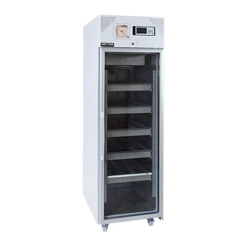 Refrigerador de laboratório - BBR 500-D - Arctiko A/S - vertical / com 1 porta / com porta de vidro