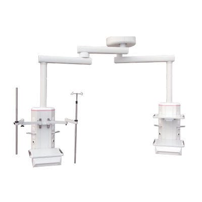 Estativa de braço duplo de teto - DT120 - Shanghai PAX Medical Instrument - para anestesia / para endoscopia / com coluna