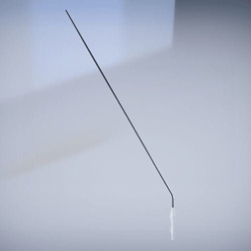 Cânula de sucção - S043 - Single Use Surgical - de aspiração para laparoscopia / de Frazier / curva