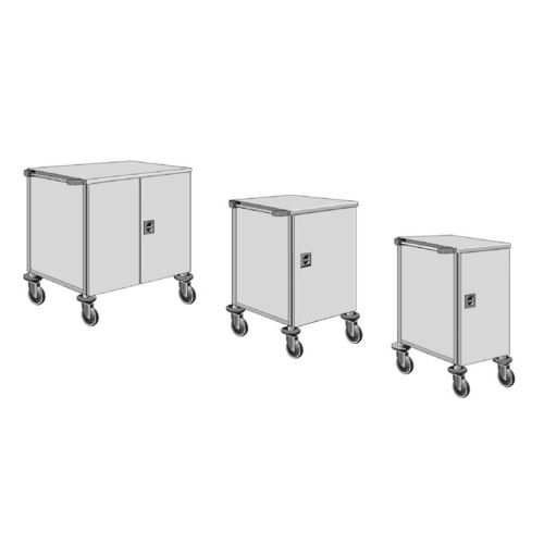 Carrinho hospitalar - WZ series - SMS spółka z o.o. - de esterilização / para material estéril / de transporte