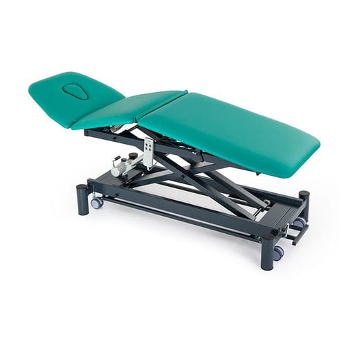 Mesa de massagem elétrica - GIOVE3  - Fisiotech - hidráulica / com rodízios / com encosto regulável