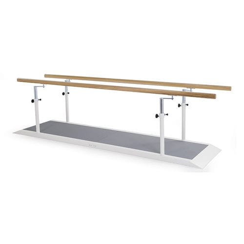 Barras paralelas de reabilitação de altura regulável - 13111 series - Fisiotech - com tablado