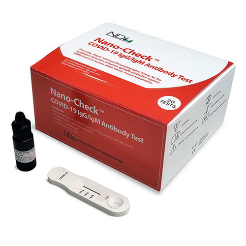 Teste rápido de COVID-19 - Nano-Check™ - Nano-Ditech Corporation - de IgG / de imunoglobulinas M / de SARS-COV-2