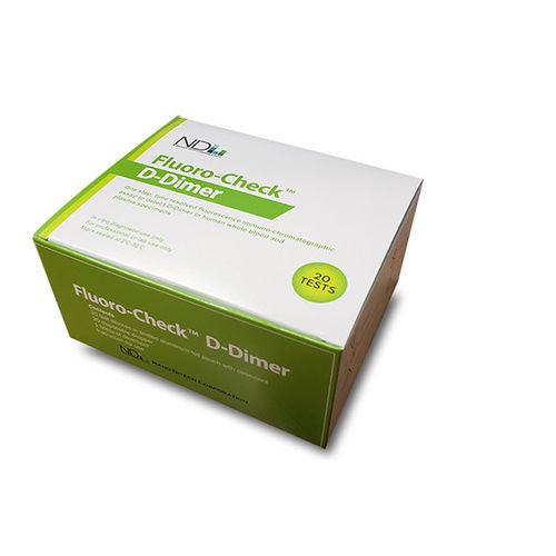 Teste rápido de coagulação - Fluoro-Check™ - Nano-Ditech Corporation - de dímero D / de sangue total / de imunoensaio fluorescente