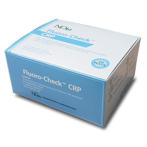 Teste rápido para doenças cardiovasculares - Fluoro-Check™ - Nano-Ditech Corporation - de proteínas / de CRP / de soro