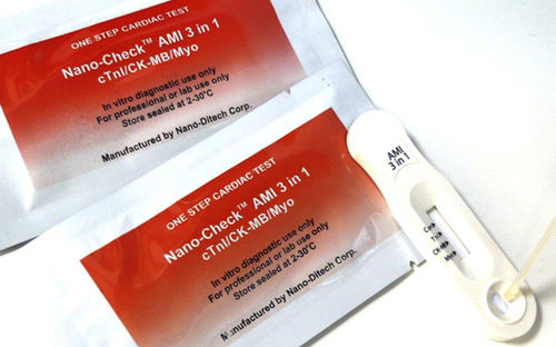 Teste rápido de infarto do miocárdio - Nano-Check™ - Nano-Ditech Corporation - de mioglobina / cTnI / de NT-proBNP