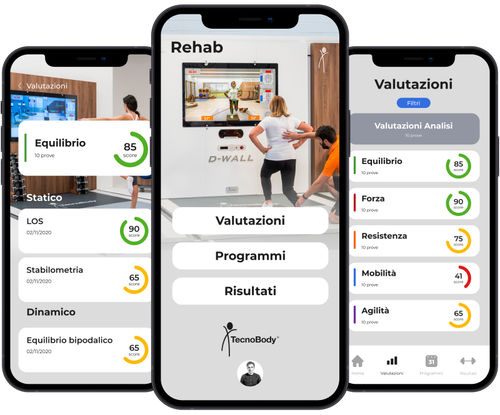 Aplicativo móvel para treinamento - TecnoBody - TecnoBody - de visualização / médico-hospitalar / para cinesioterapia