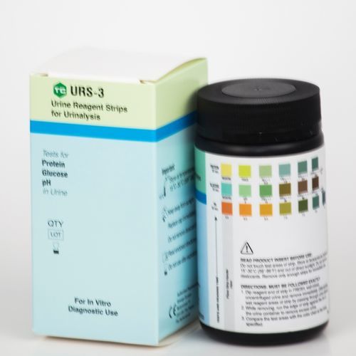 Tira de teste para análise de urina - URS-3-100 - Teco Diagnostics - de glicosúria / de proteinúria / de pH