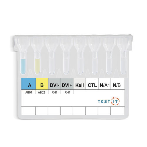 Kit de teste de tipagem sanguínea - TG106 - Turklab Tibbi Malzemeler San. Tic. A.S. - de sangue