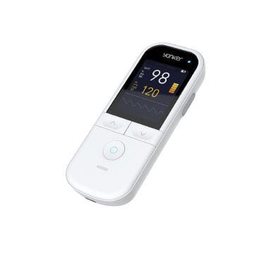 Oxímetro de pulso portátil -  YK-820A - Yonker - médico-hospitalar / a bateria / branco