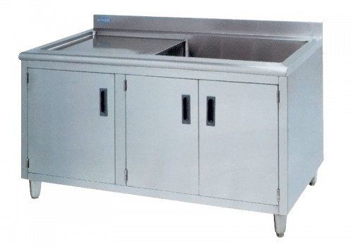 Armário multifuncional - D10-101 - DEMERTZI M & Co - para hospital / com pia / em aço inoxidável