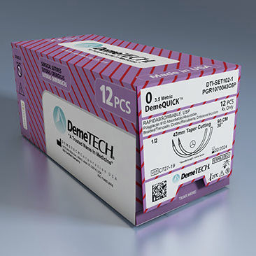 Fio de sutura absorvível a curto prazo - DemeQUICK™ - Demetech - para cirurgia de tecidos moles