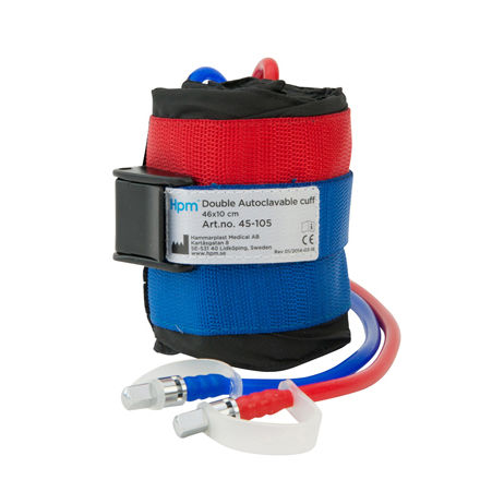 Braçadeira para garrote pneumático - 45-105 - Hammarplast medical - com manguito de duas vias / autoclavável / lavável