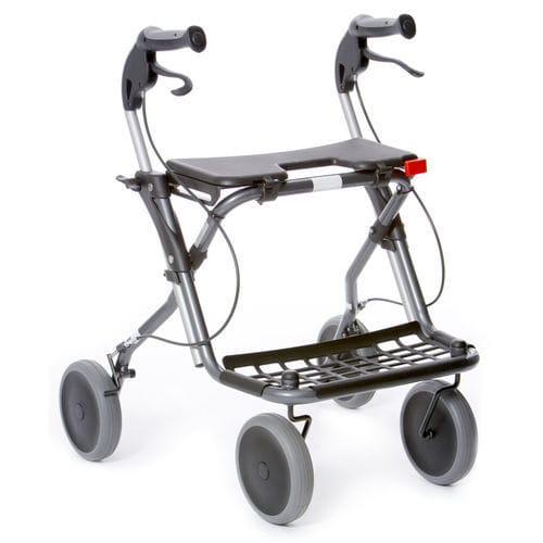 Andador com rodas de 4 rodas - Fellow Supreme - Human Care Group - com assento / com cesto / de altura regulável