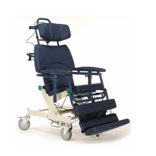 Cadeira de transferência de paciente com elevação motorizada - H-250 - Human Care Group - para ambiente interno / para ambiente externo / com altura regulável