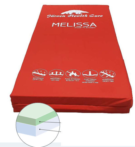 Colchão antiescaras - Melissa Flex - Järven - para cama hospitalar / em espuma / 80x200 cm