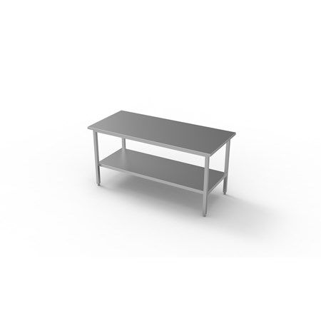 Mesa de trabalho - ST - Klimaoprema d.d. - retangular / em aço inoxidável
