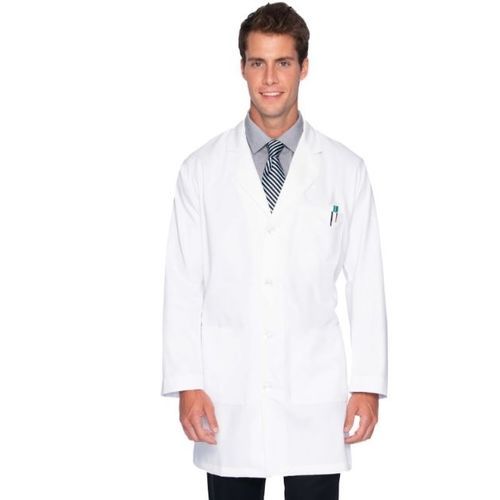 Jaleco hospitalar de homem - 3124 - Landau Uniforms - em poliéster / em algodão / branco