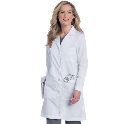 Jaleco hospitalar de mulher - 3153 - Landau Uniforms - em poliéster / em algodão / branco