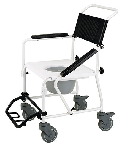 Cadeira de banho com rodízios - Mackworth M40 - Mackworth Healthcare - com balde / higiênica