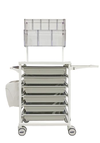 Carrinho para uso geral - Nursing trolley - MATTTEO - para tratamentos / com 6 prateleiras / com bandejas