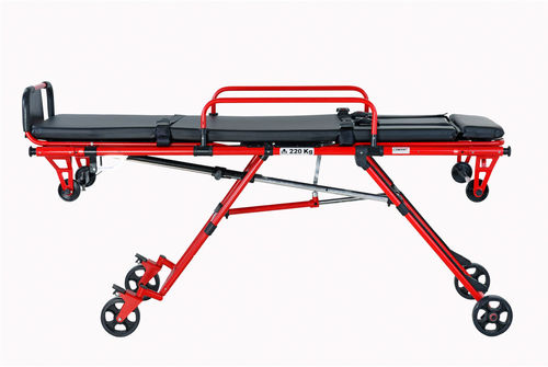 Carro-maca para ambulâncias - Compact - ROYAX - manual / com encosto regulável / dobrável
