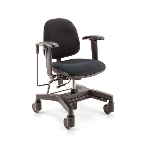 Cadeira de escritório com braços - Mobility 2300 - Score BV - com rodízios / com apoio para pés / com altura regulável