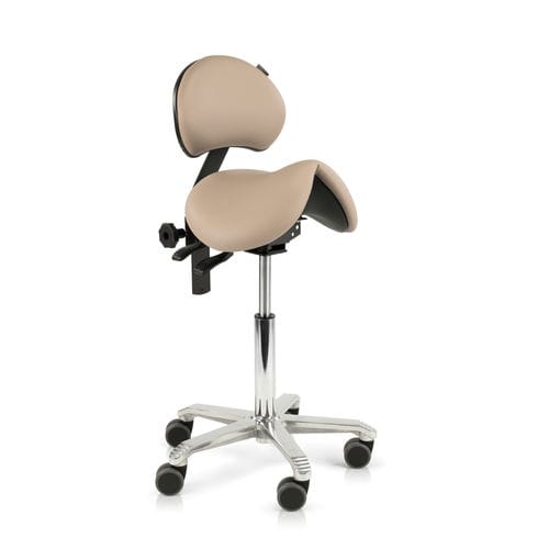 Mocho para estabelecimento de saúde - Seamless upholstered Jumper  - Score BV - com altura regulável / com rodízios / em forma de sela