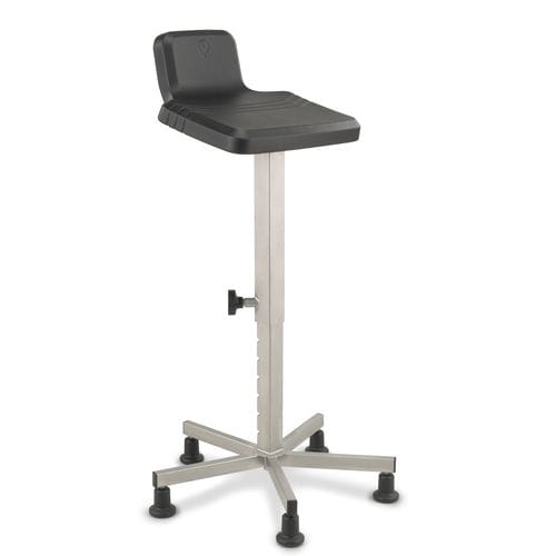 Cadeira de laboratório - Sit-Stand 232 Stainless Steel - Score BV - em forma de sela / com altura regulável