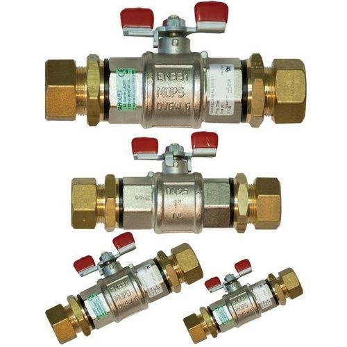 Válvula de gás - 1/4T - CAHOUET S.A. - para gases medicinais / de vácuo / em PTFE