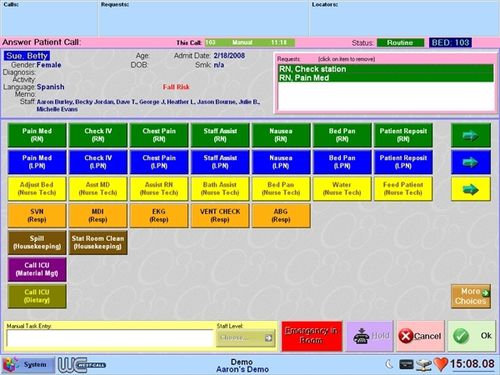 Software de gestão de alertas - FocusCare® - WestCall - de gestão de dados de paciente / médico-hospitalar / para hospital
