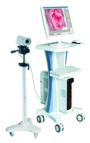 Videocolposcópio - LEO-2100I  - Xuzhou Leo Medical Equipments - com carrinho