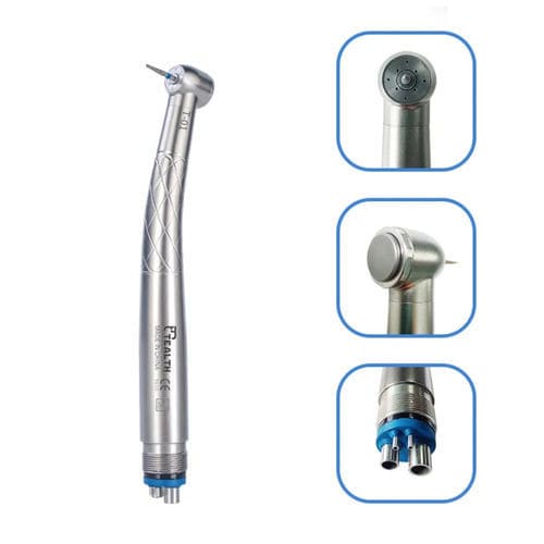 Caneta de alta rotação odontológica - T-01 - Tealth Foshan Medical Equipment Co.,Ltd - pneumática / em aço inoxidável / com spray externo quádruplo