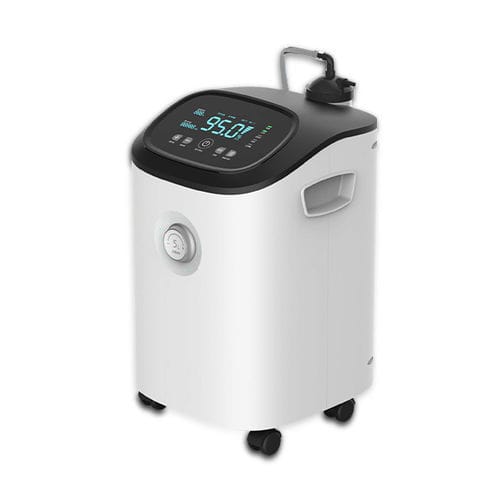 Concentrador de oxigênio médico-hospitalar - CR-P5W - Siriusmed - com rodízios / com 1 reservatório