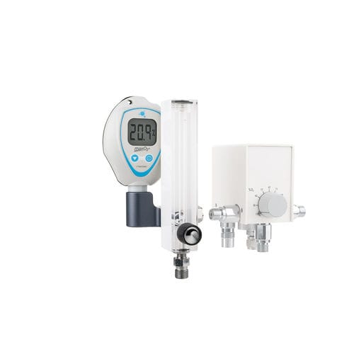 Misturador de gases médico-hospitalar - BlenderBuddy 2 - Maxtec - de oxigênio / de ar / tubo fluxométrico