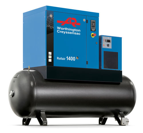 Compressor não especificado - ROLLAIR 300-1900 - Worthington Creyssensac - de parafuso / estacionário / lubrificado