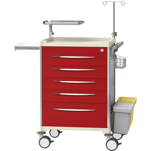 Carrinho hospitalar - JDEQJ254B - Jingdong Technology - para hospital / de emergência / para instrumental