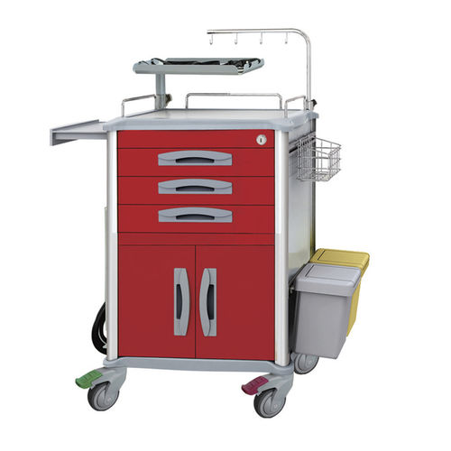 Carrinho de emergência - JDEQJ234C - Jingdong Technology - hospitalar / para hospital / para uso geral